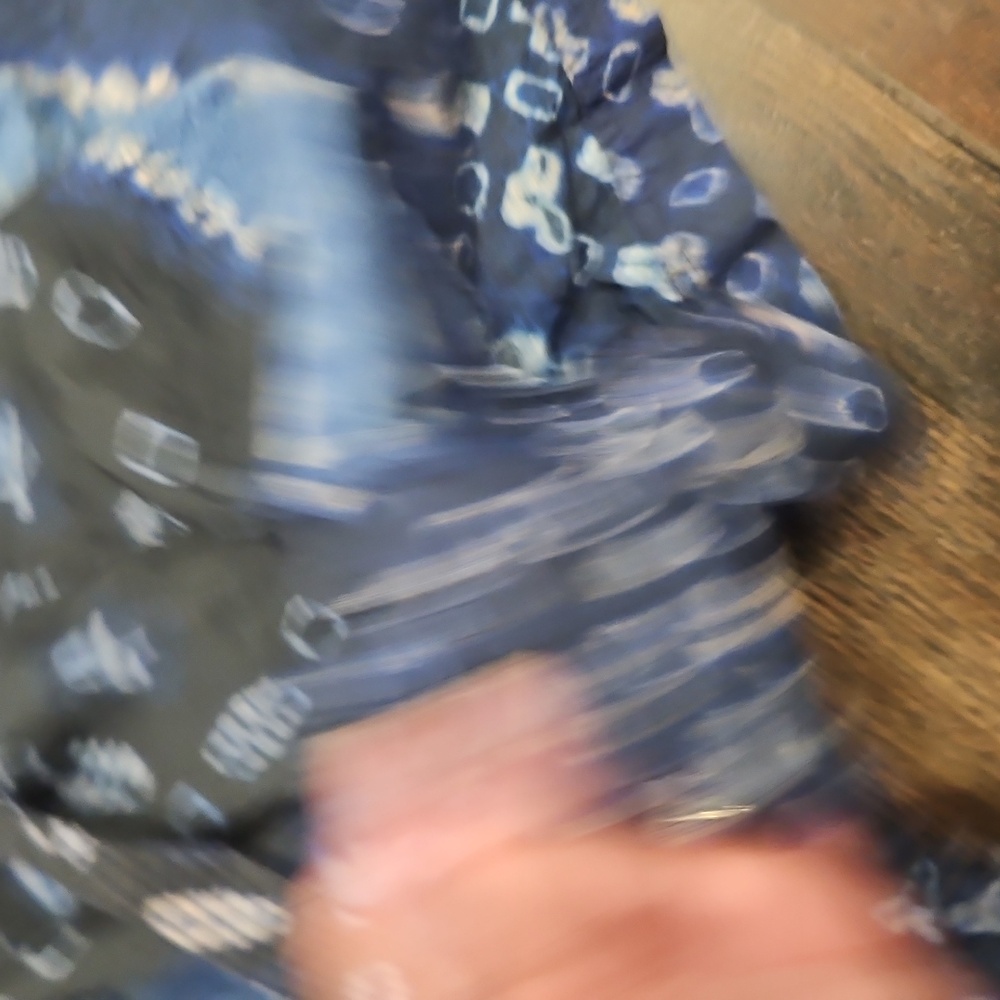 Ulla Johnson Black and Blue Patterned Shorts - Picture 5 of 10